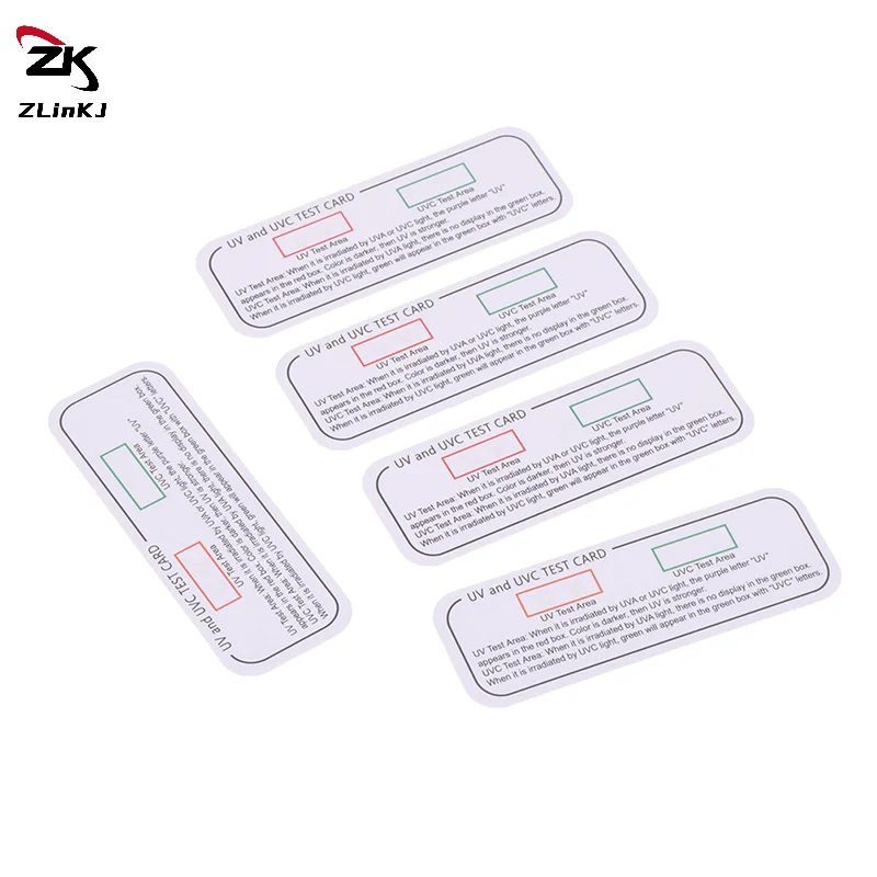 (ZYDD01) 10PCS 라이트 테스트 카드 UVA UVC 테스트 카드 광파장 표시 카드