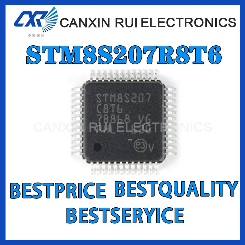 

100% new origina STM8S207R8T6 Packaging LQFP64 8-bit Embedded Microcontroller Chip