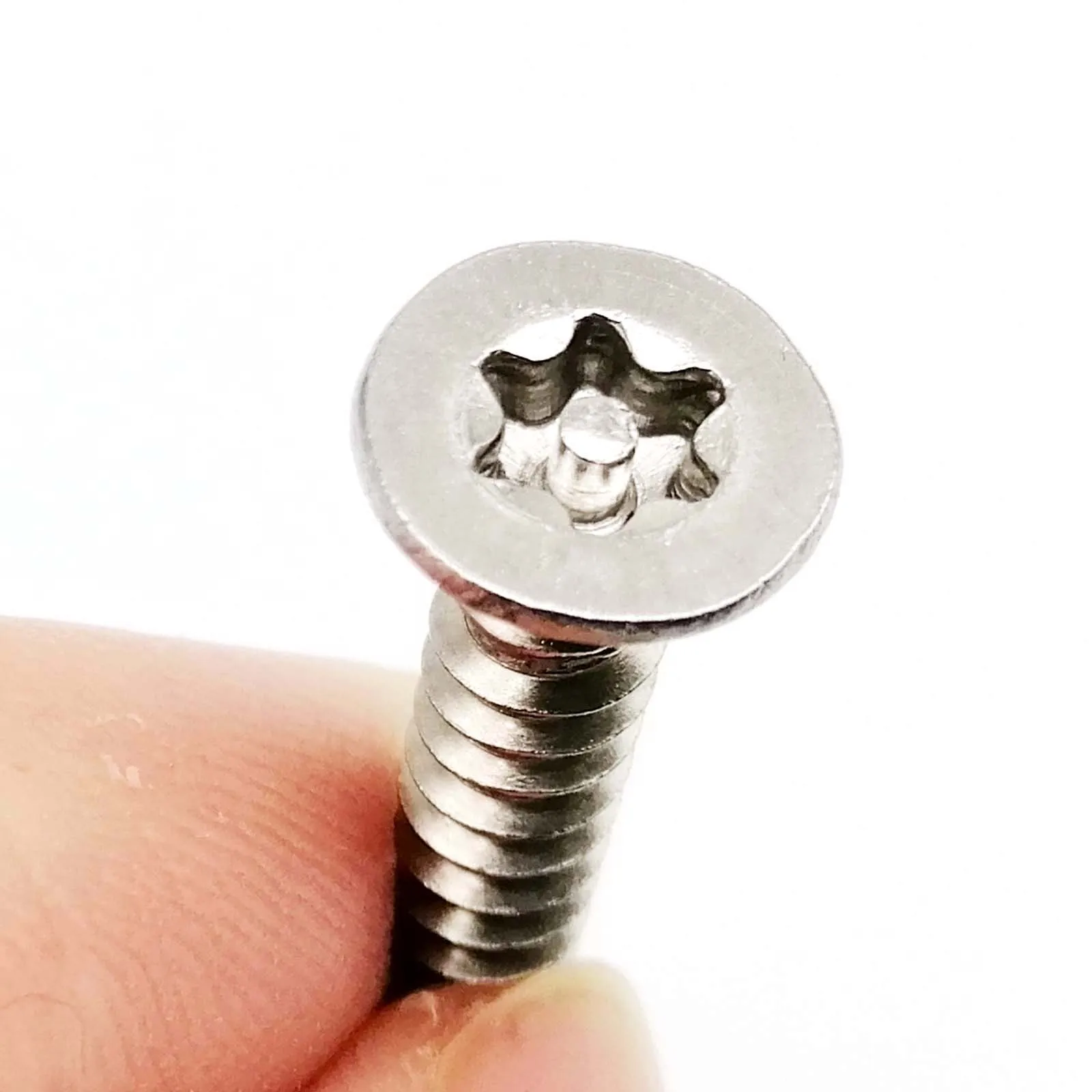 M2 M2.3 M2.6 M3 M4 M5 304 Stainless Steel Pin Six Lobe Torx Flat Countersunk Head Tamper Proof Security Self Tapping Wood Screw