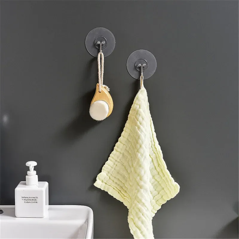 

Bathroom Self Adhesive Door Wall Hook Hanger Suction Cup 5Pcs for Kitchen Storage Towel Garlands Hanging Hooks