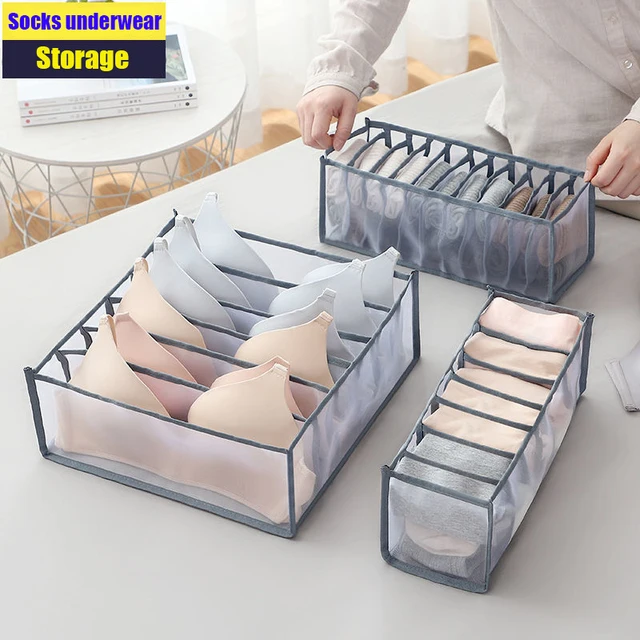 TLOXO Cassetto Organizer per Biancheria Intima,Lavabile Pieghevole per  Cassetti,Set di 7 Armadio Divisori Pieghevole Storage Box Cassetto  Organizzator per Biancheria Intima, Reggiseni, Calze : : Casa e  cucina