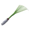 9 Teeth Garden Rake 15.5 Inch Grass Rake Hand Rake Leaf Broom with Comfort Grip Cleaning Pet Excrement Gardening Tools 3