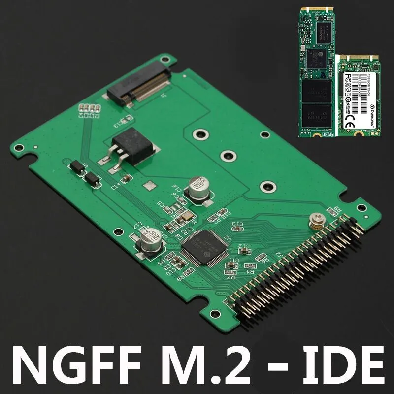 Adaptador de Cartão Adaptador Sata Ssd 44 Pinos M.2 Ngff Sata Ssd para 2.5 Ide Sata Ssd Conversor Conversor b e m Chave - Imagem 3