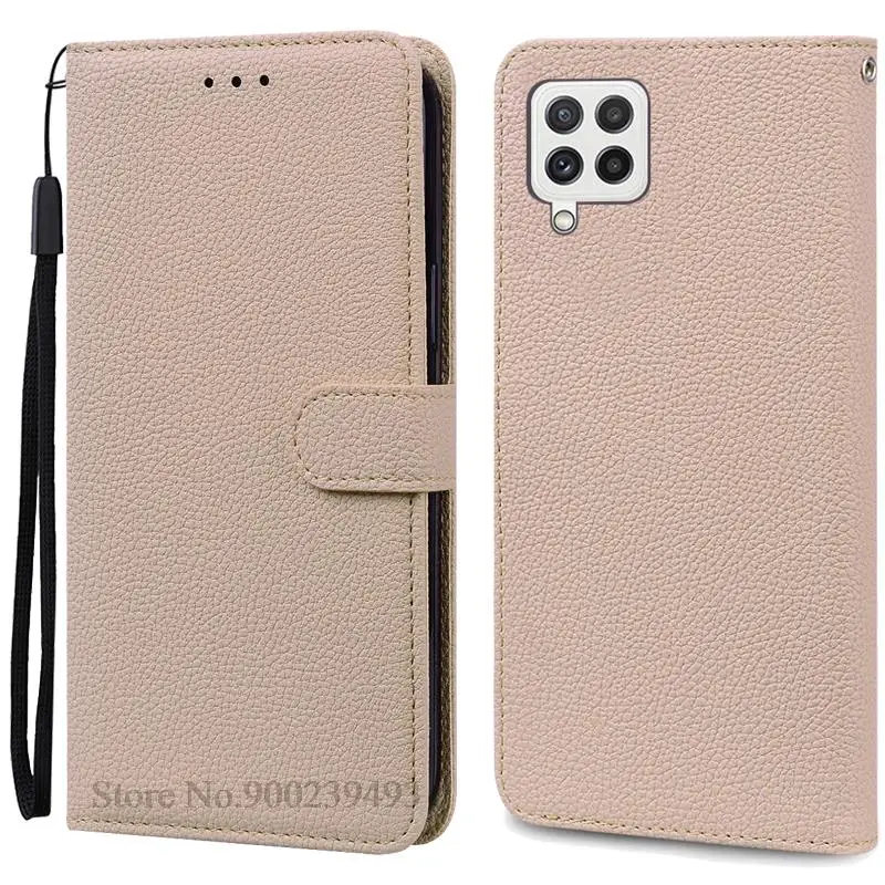 Leather Wallet Flip Case Soft Silicone Cover for Samsung Galaxy M32 - Stylish Protective s