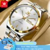 OLEVS 9811 Fashion Men Automatic Watch Dual Calendar Business Mechanical Watch For Men Simple Original Waterproof Man Wristwatch 1