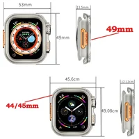 Étui pare-chocs en métal pour Apple Watch 49MM 46 45 44mm, cadre de protection pour iWatch série 11 10 9 8 7 654SE, changement à Ultra 3 49 6