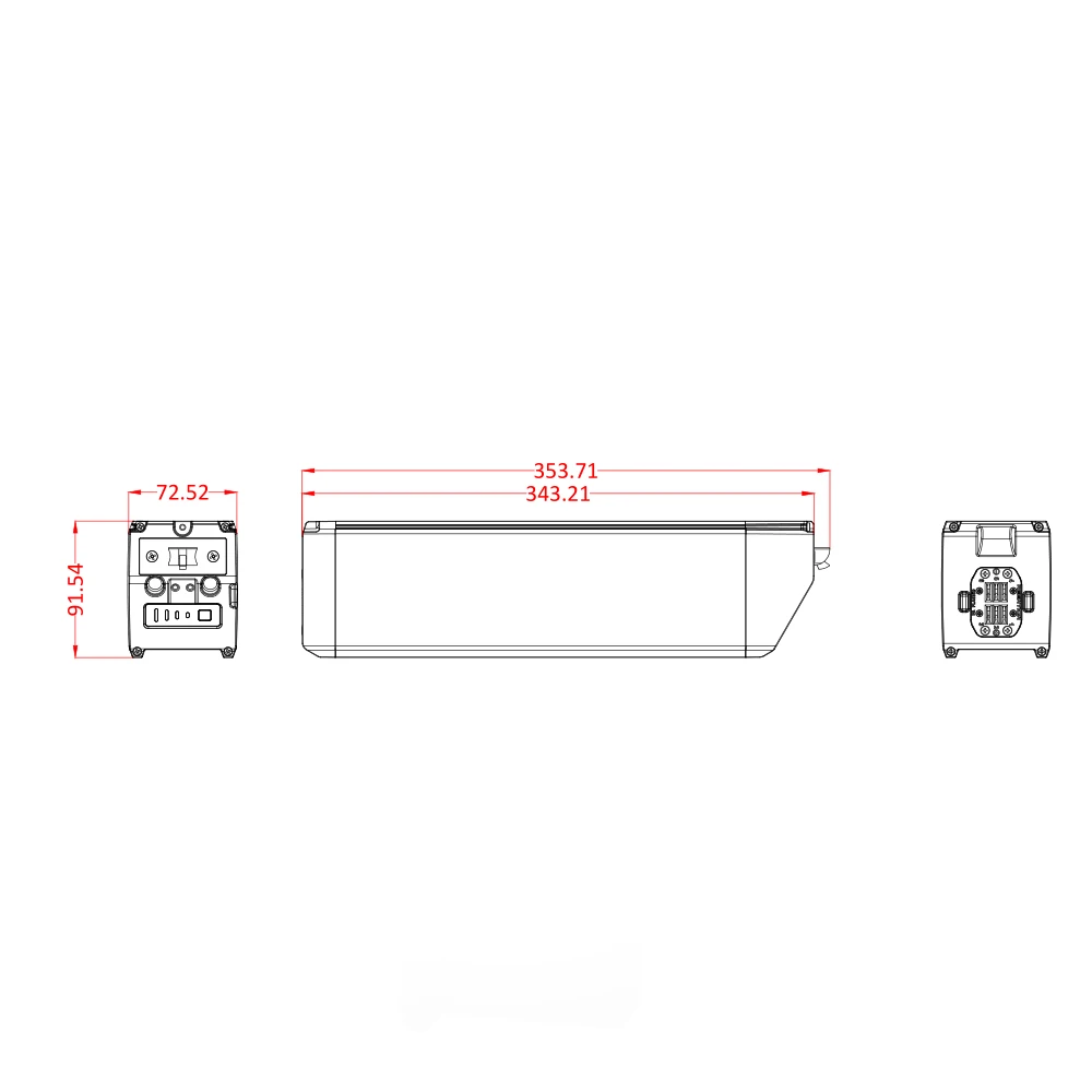 Himo C26 Electric Bike Battery Pack 48V 14Ah 672Wh Snapcycle R1 Electric Bicycle Frame Integrated Batteries Charger