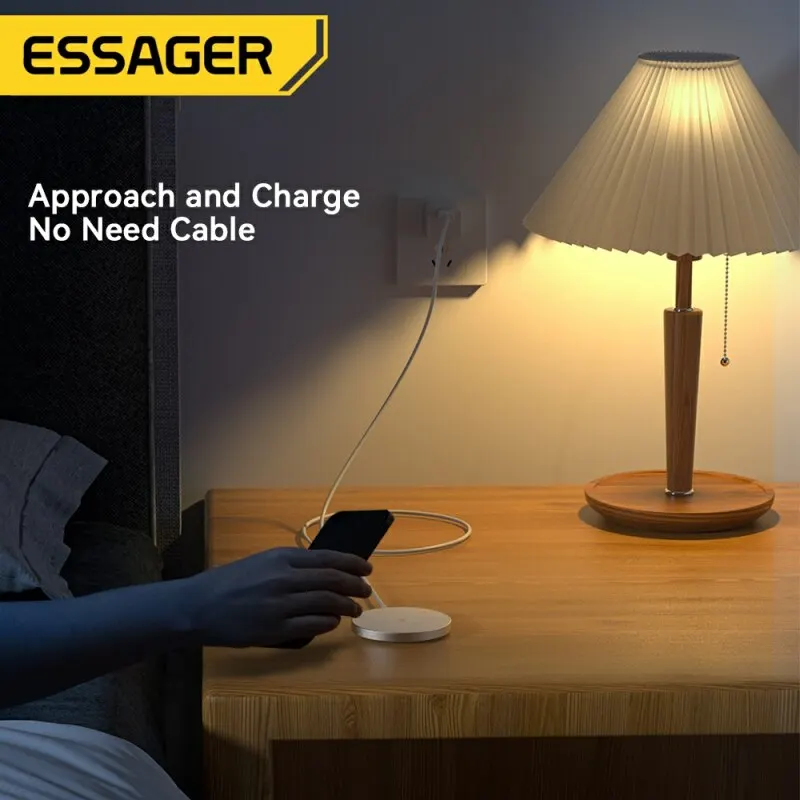 Essager15W 고속 무선 충전기 스탠드, 아이폰 14, 13, 12, 11, 애플 워치, 에어팟 프로, 아이워치용 접이식 충전 스테이션, 3 인 1