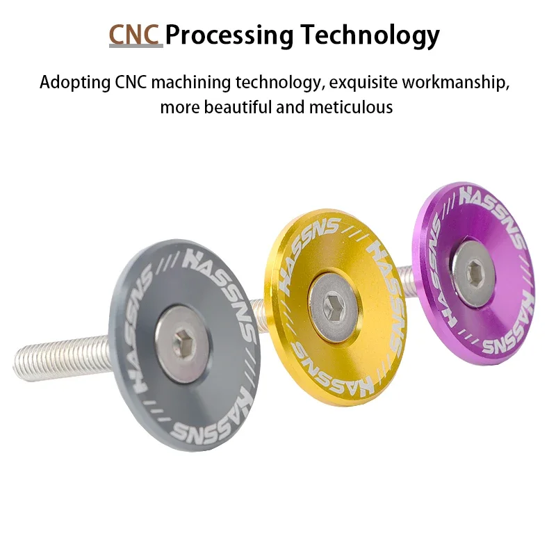 Description Picture 5 of itemHASSNS Mtb Power Cap Stem Cap Bicycle Headset Top Cover For Mountain Road Bike Table Cover Aluminium Alloy Steering Series Top