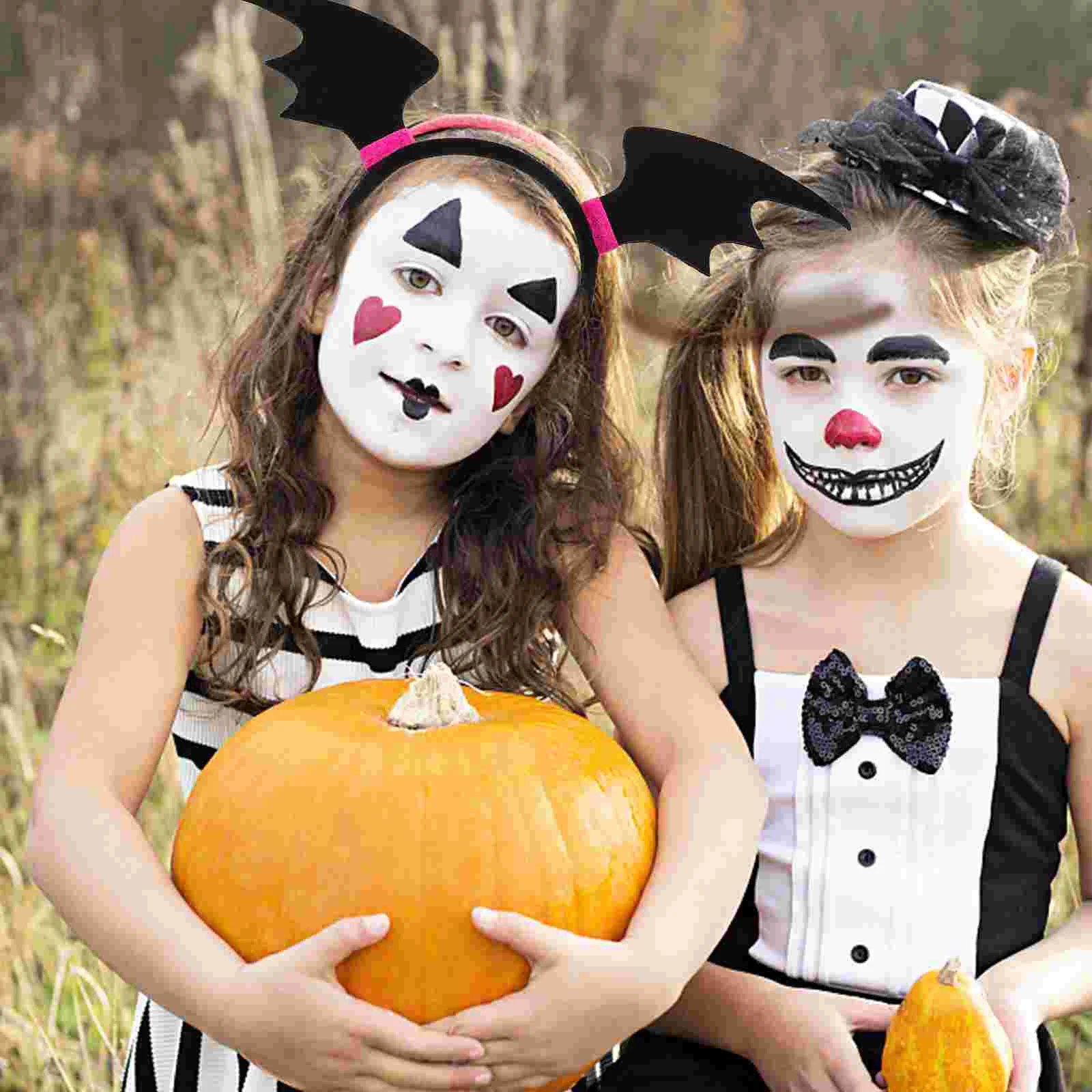 4 Stück Halloween Haarreif Set – Hexe, Fledermaus, Kürbis & Geist, Für Cosplay, Party & Kostüm