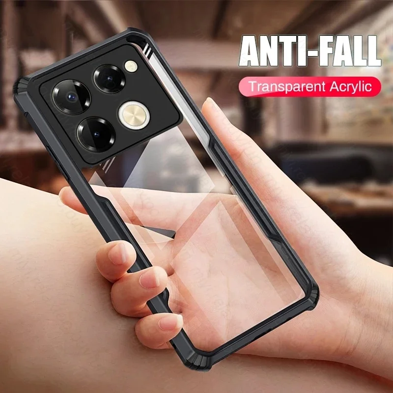Clear Acylic Armor Shockproof Coque For Infinix Note 40 Pro 5g 4g Case Tpu Soft Frame.jpg Clear Acylic Armor Shockproof Coque For Infinix Note 40 Pro 5g 4g Case Tpu Soft Frame.jpg