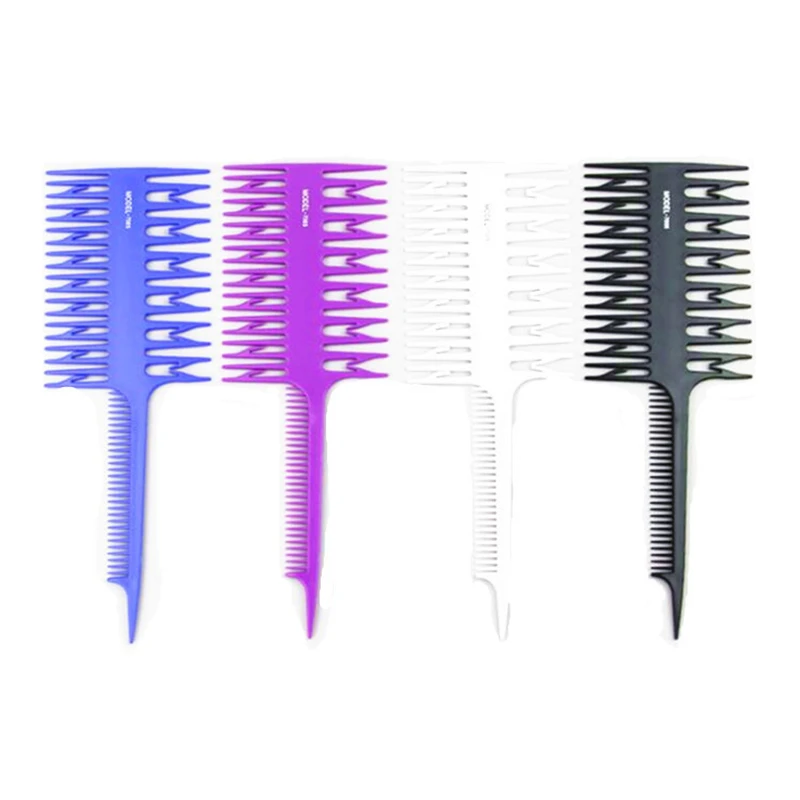Professional Plastic Oneway Weave Highlighting Foiling Hair Comb Salon