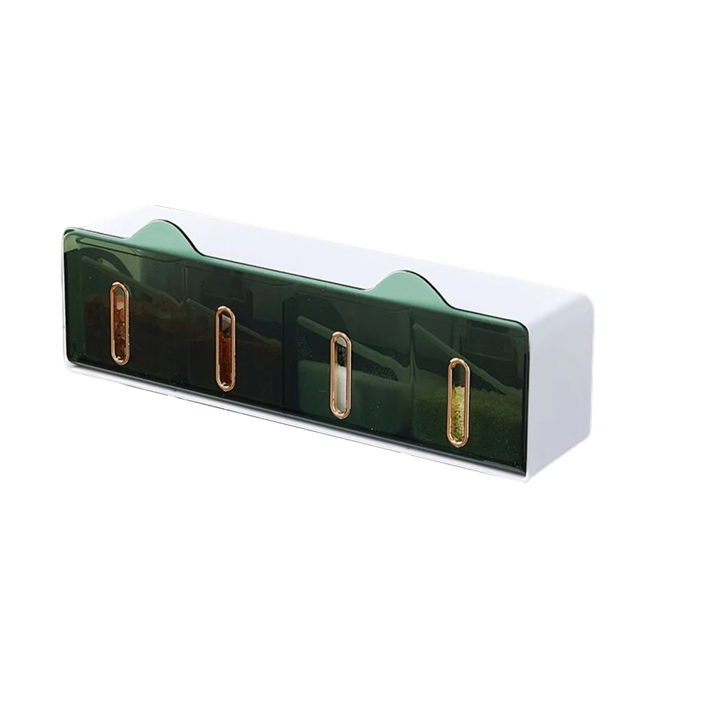 Wall-Mounted Seasoning Box Food Grade Multi-Grid Household