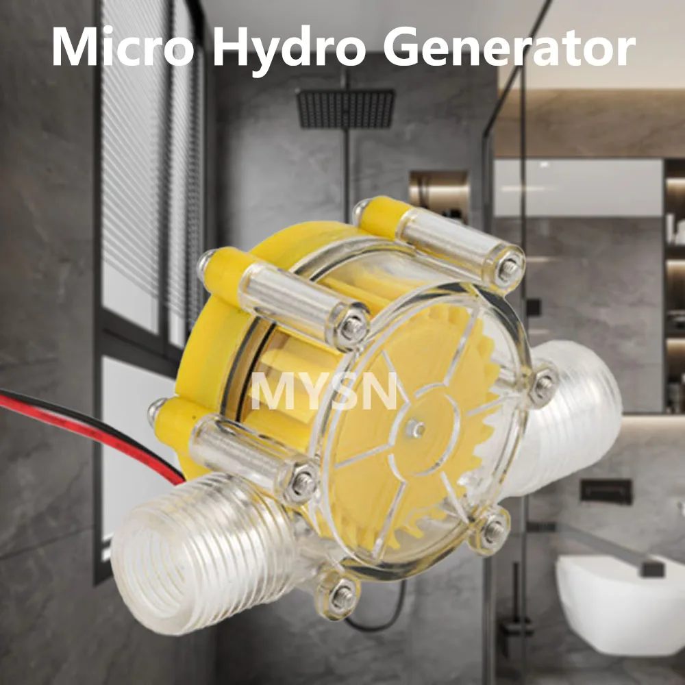 80v/12v /5V 10W DC Micro Hydro Generator Tap Water Flow Hydraulic DIY 1/2 Inch Alternative Energy Generators 1PC