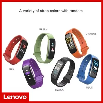 Lenovo Smart Watch C1 Plus Bluetooth Conteggio passi Schermo a colori Braccialetto sportivo Fitness Tracker Frequenza cardiaca Pressione sanguigna Sonno