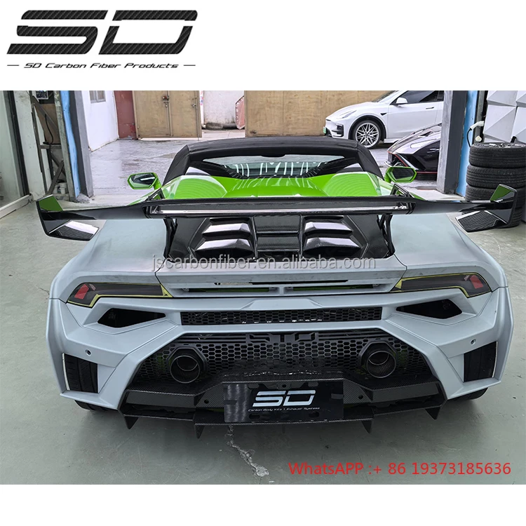 Sto Style Dry Carbon Fiber Full Set BodyKit Lamborghini Huracan EVO Spyder Models Car Parts - Image 5