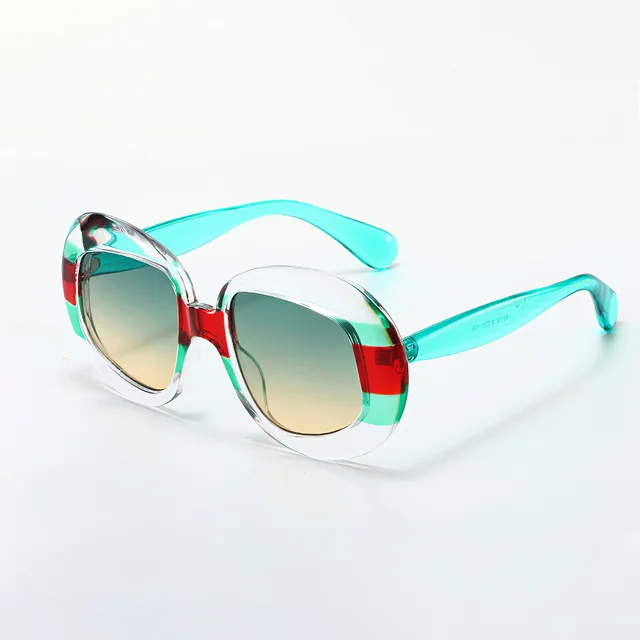 Gafas de sol circulares para hombre y mujer, lentes a la moda, de diseñador de marca, novedad de 2024 5
