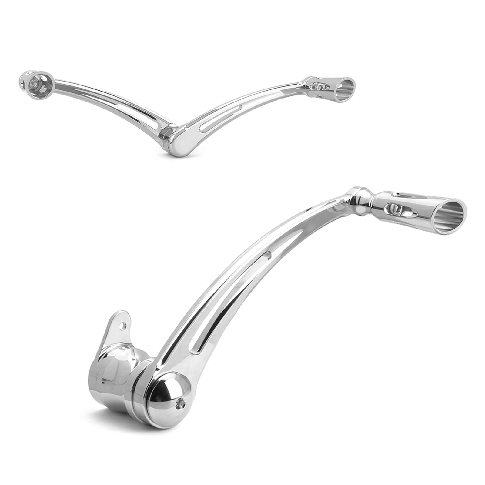 

Chrome For harley road king brake arm shifter levers Deep edge cut flhr Electra Glide FLHT FLTR Street Glide FLHX 1997-up