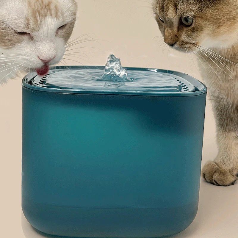3L Cat Water Dispenser Drinking Bowl Automatic Recirculate Filtering