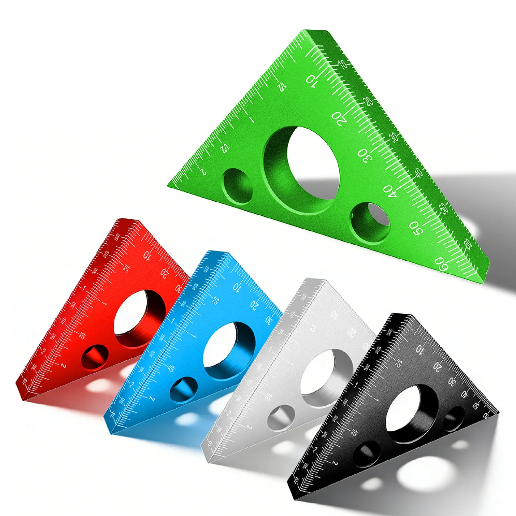 삼각자 45도 알루미늄 합금 목공 도구 (측정, 레이아웃 표시 및 목공 작업용)