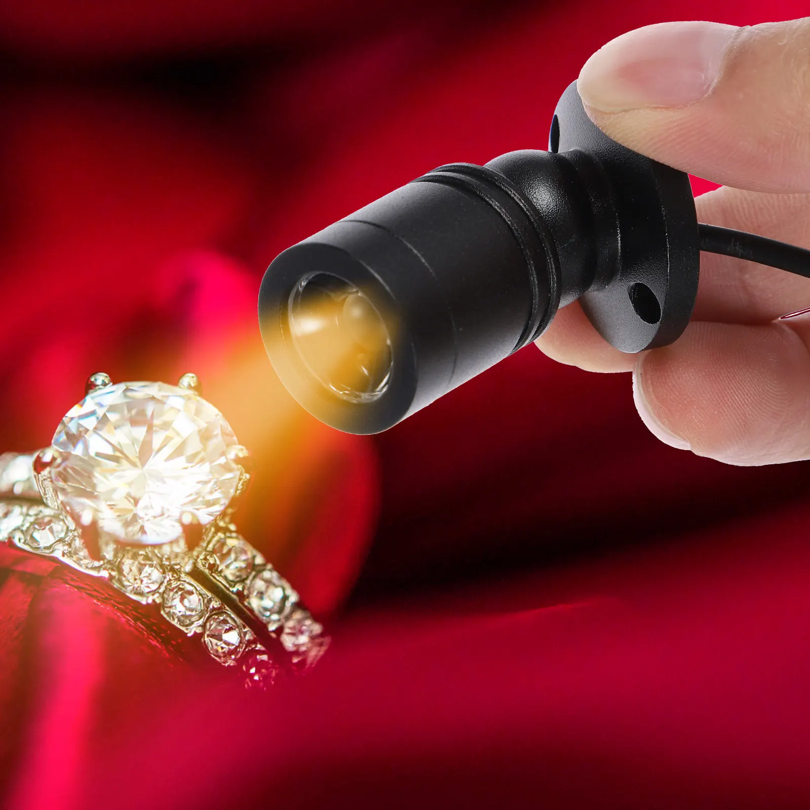 실내 캐비닛용 소형 USB 전원 주얼리 스포트라이트 LED 디스플레이 조명 알루미늄 합금 1W 5V