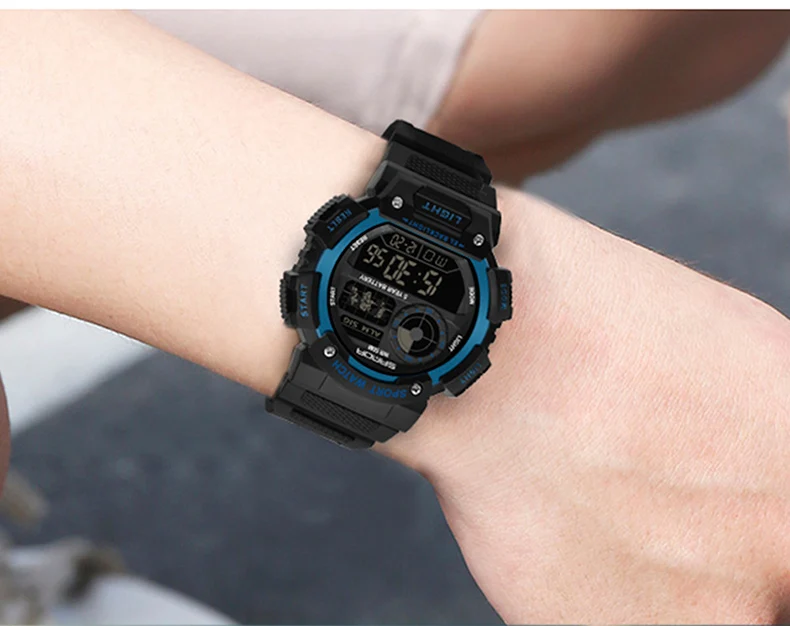 Sanda Watch fashion trend men electronic watch multi-functional creative personality waterproof luminous wrist watch