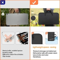 LMETJMA 20Pcs BBQ Grill Tools Set Stainless Steel Heavy Duty Grilling Accessories Kit Grill Utensils Set with Canvas Bag JT49 5