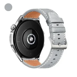 Premium Soft Leather Watch Strap - 20mm/22mm - Elegant Replacement Band - 22mm Universal (Style 1 Gray)