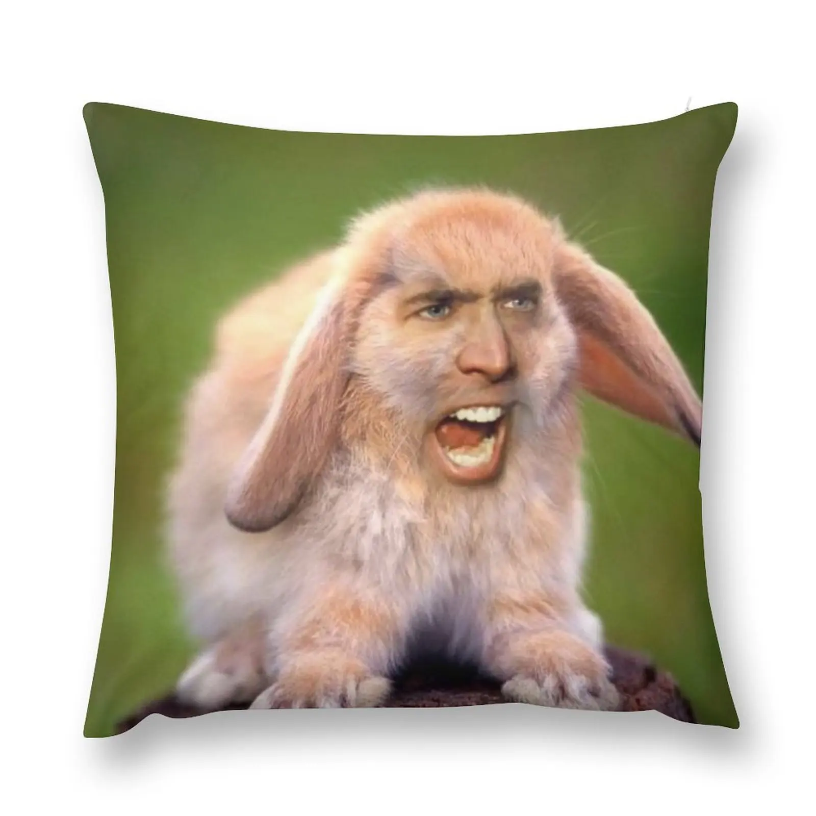 

Nicholas Cage(d rabbit) Throw Pillow Sofa Cushions Cover Cushion Cover Luxury Christmas Pillows Christmas Pillow Covers