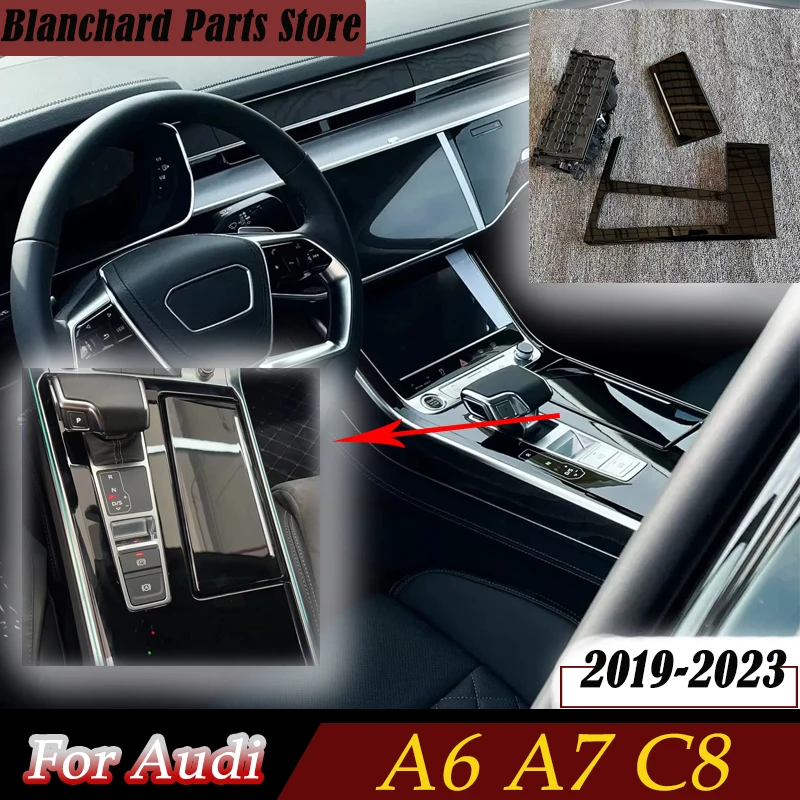 아우디 A6 A7 C8 2019-2023 차량용 앞좌석 컵홀더 어셈블리 물컵 홀더 자동..