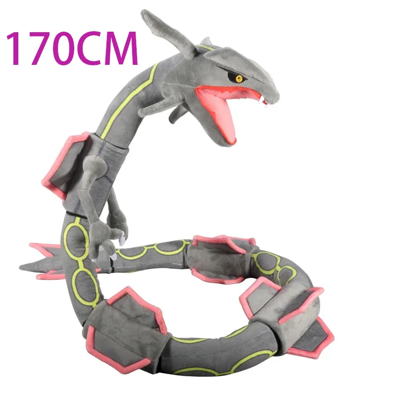 

Pokemon 170Cm Large size Rayquaza Cartoon Anime Plush Doll Birthday Gift Toy for Adults and Children