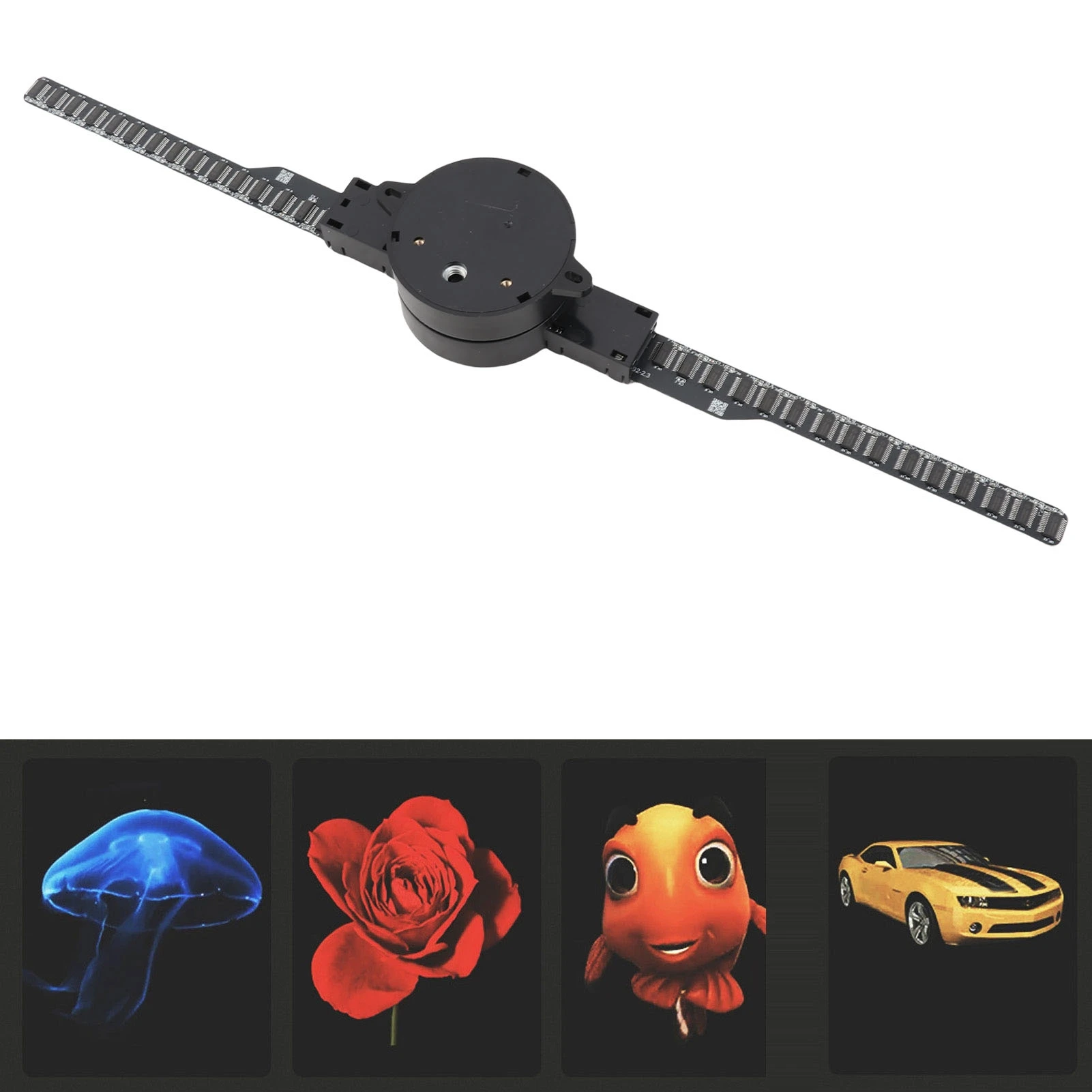 WiFi-Enabled 3D Hologram Fan Projector with 224 LED Light Beads for Dynamic Advertising Display