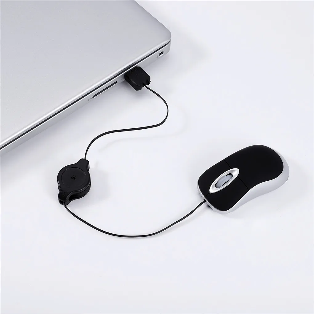 Tragbare 2,4G Mini Verdrahtete Maus USB Kabel Ergonomische Büro Computer PC Laptop Gaming Mäuse