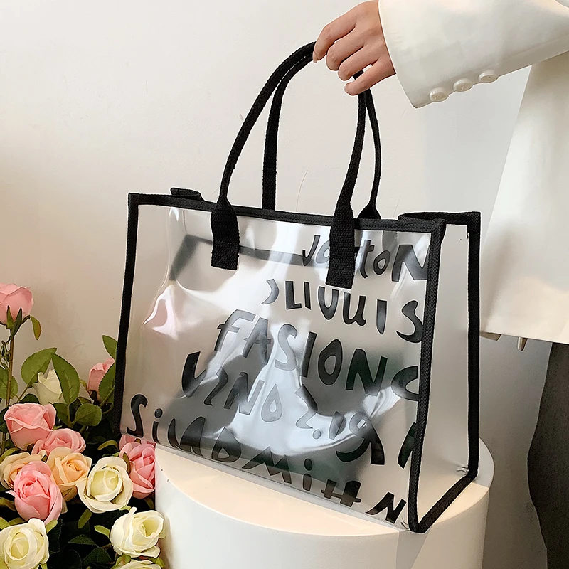 DORANMI Letter Printed Summer Jello Bag Women Bag 2022 Trend Luxury ...