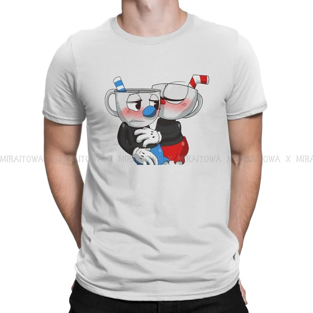 Sorriso bang tshirt para mulheres cuphead mugman jogo tees moda feminina t  camisa 5xl macio impresso solto - AliExpress