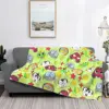 Keroro Blanket Flannel Spring Autumn Kero Platoon Breathable Lightweight Throw Blankets For Sofa Couch Rug Piece 1