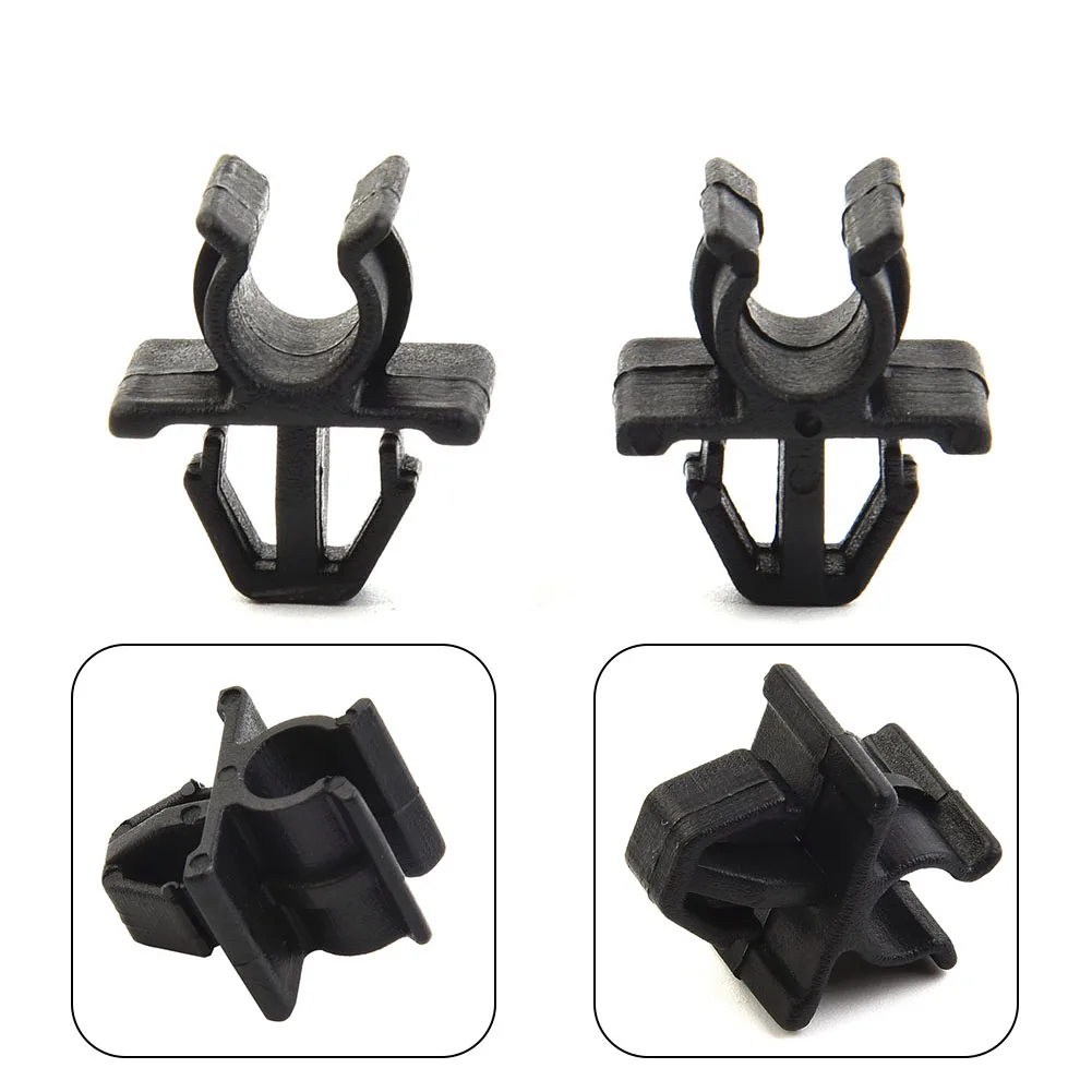 

2pcs Car Hood Prop Rod Clip For Nissan Plastic Black GOOD QUALITY Car Hood Buckle Support Rod Buckle Accessories