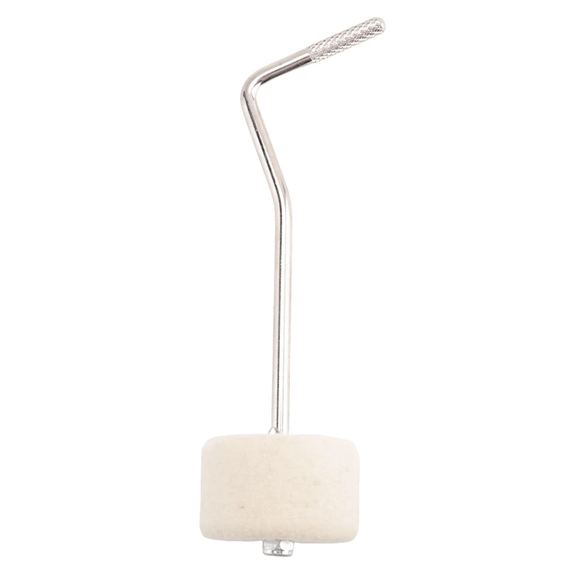 

1 PCS Drum Pedal Beater Drum Hammer With Felt Head Silver&White Drum Hammer For Drum Pedals Beater Percussion Instrument Parts