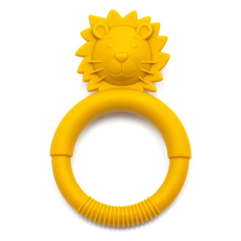 

Cartoon Lion Silicone Teether Cartoon Animal Teething Infant Chewing Toy Supplies for Baby Girls Boys Teeth Nursing