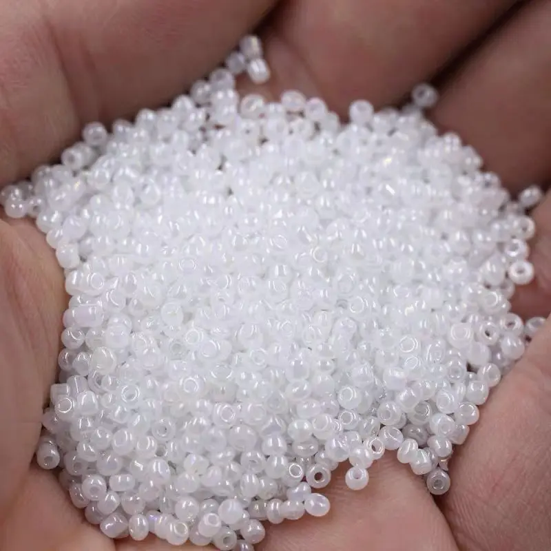 1000pcs(15g) 2mm Effect of The Cream Charm Czech Glass Seed Beads DIY Bracelet Necklace Beads for Jewelry Making Accessories glass seed beads beads for jewelry making