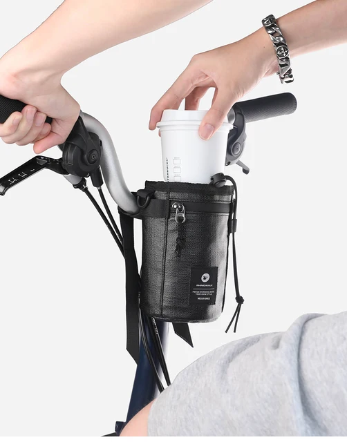 Borsa Per Manubrio Bici Rhinowalk - Portabottiglia Isolato Con Tasca Rete Per Cellulare