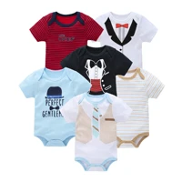 3/6 pièces par lot bébé filles vêtements pour nouveaux coton à manches courtes fille body 0-12 mois nouveau-né garçons vêtements enfant en bas âge 2