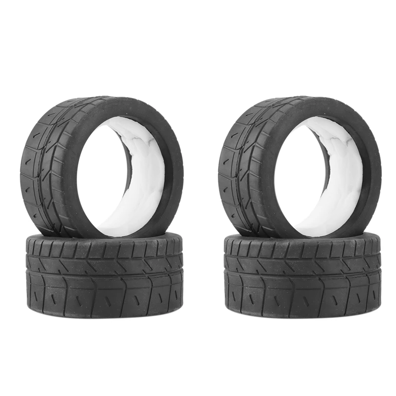 

4Pcs Rubber Tire With Foam Insert 8584 For ZD Racing EX-07 EX07 1/7 RC Car Upgrade Parts Spare Accessories