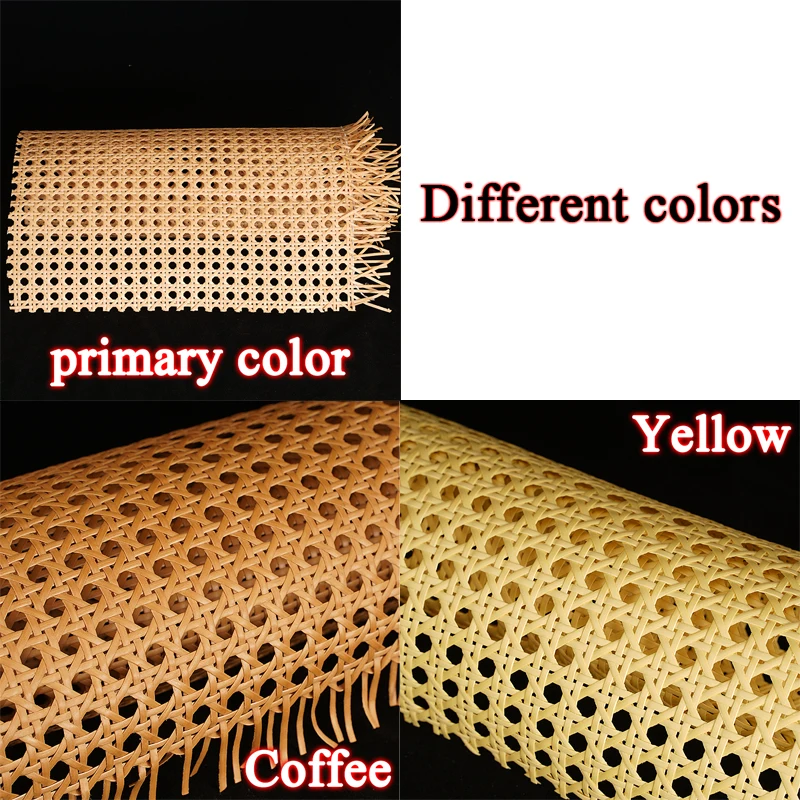 40cm 20-550cm Width coffee PE Plastic Rattan Webbing Roll Cane Wicker Sheet for Chair Table Furniture DIY Repairing Material Hot