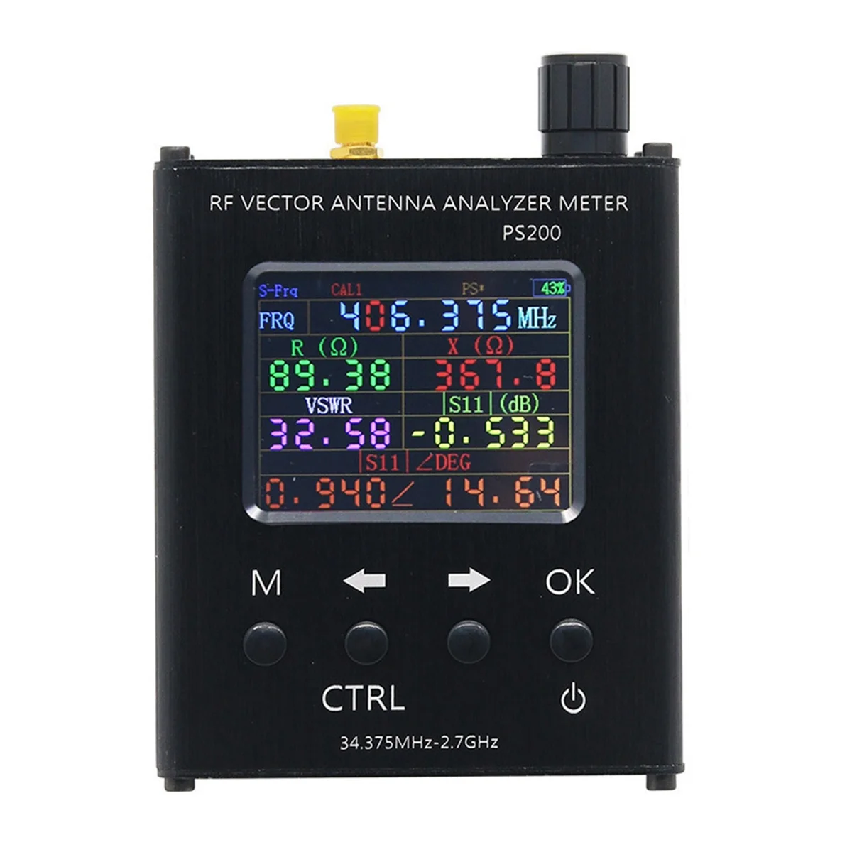 N1201SA PS200 37.5M-2.7G Multi-Function Convenient Antenna Analyzer Measuring Instrument VSWM Antenna Meter Tester