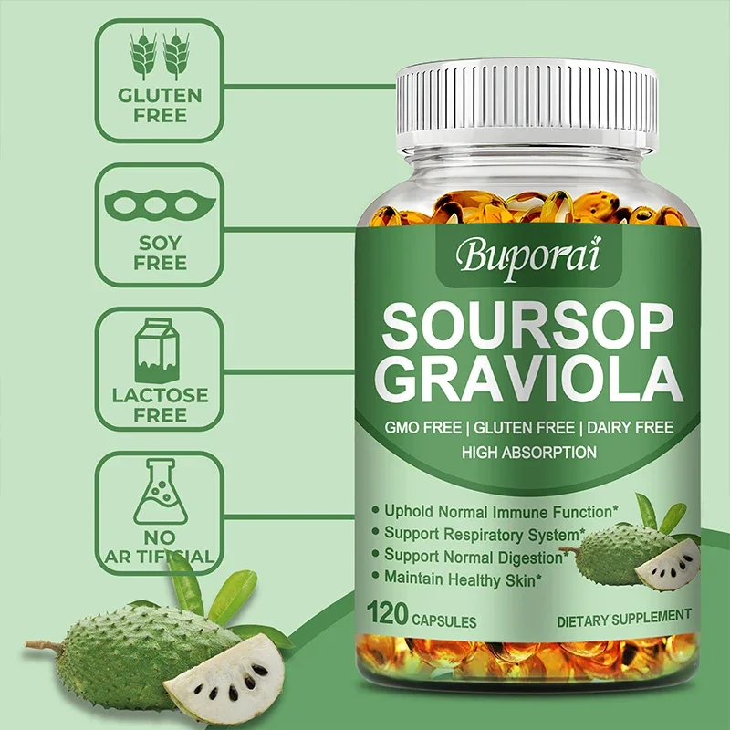 Soursop Graviola Support Regeneration Stress Relief Immune Digestion Cellular Beauty Health
