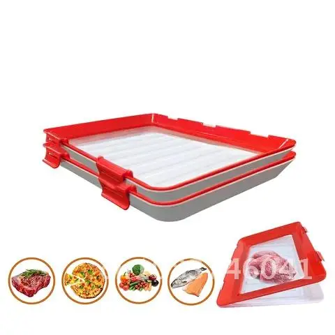 

Food Preservation Tray Fresh Keeping Spacer Creative Organizer Refrigerator Preservate Storage Food