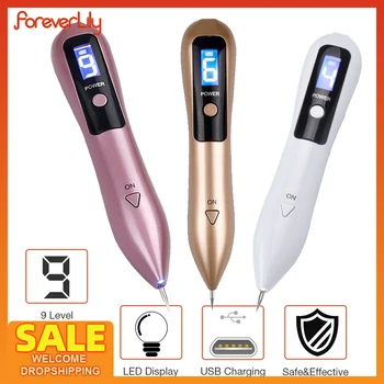 9 Level LCD Face Skin Dark Spot Remover Mole Tattoo Removal Laser Plasma Pen Machine Facial Freckle Tag Wart Removal Beauty Care 1