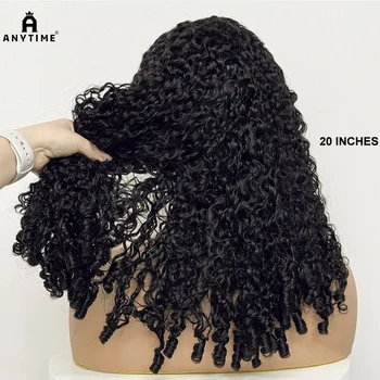 Parrucca in pizzo senza colla 5x5 pizzo 300% densità parrucca per capelli ricci birmani 12A parrucca per capelli umani doppio disegnato parrucca anteriore in pizzo trasparente