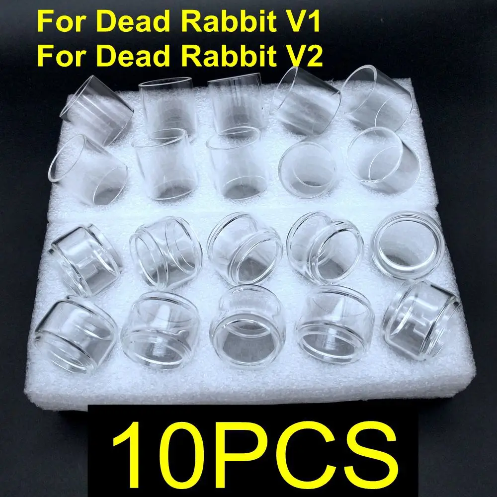

10PCS Bubble Glass Tube Tank For Dead Rabbit RTA 25mm Glass / Dead Rabbit V2 /Dead Rabbit V3/ R RTA Atomizer Accessories